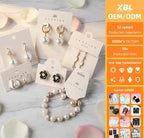 Custom Earring Cards with Logo — CMYK Offset & Embossed Printing for Jewelry Display