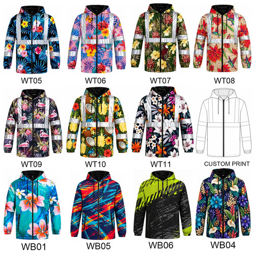 ANSI Class 3 Safety Jacket Custom Logo | Waterproof Hi-Vis Windbreaker