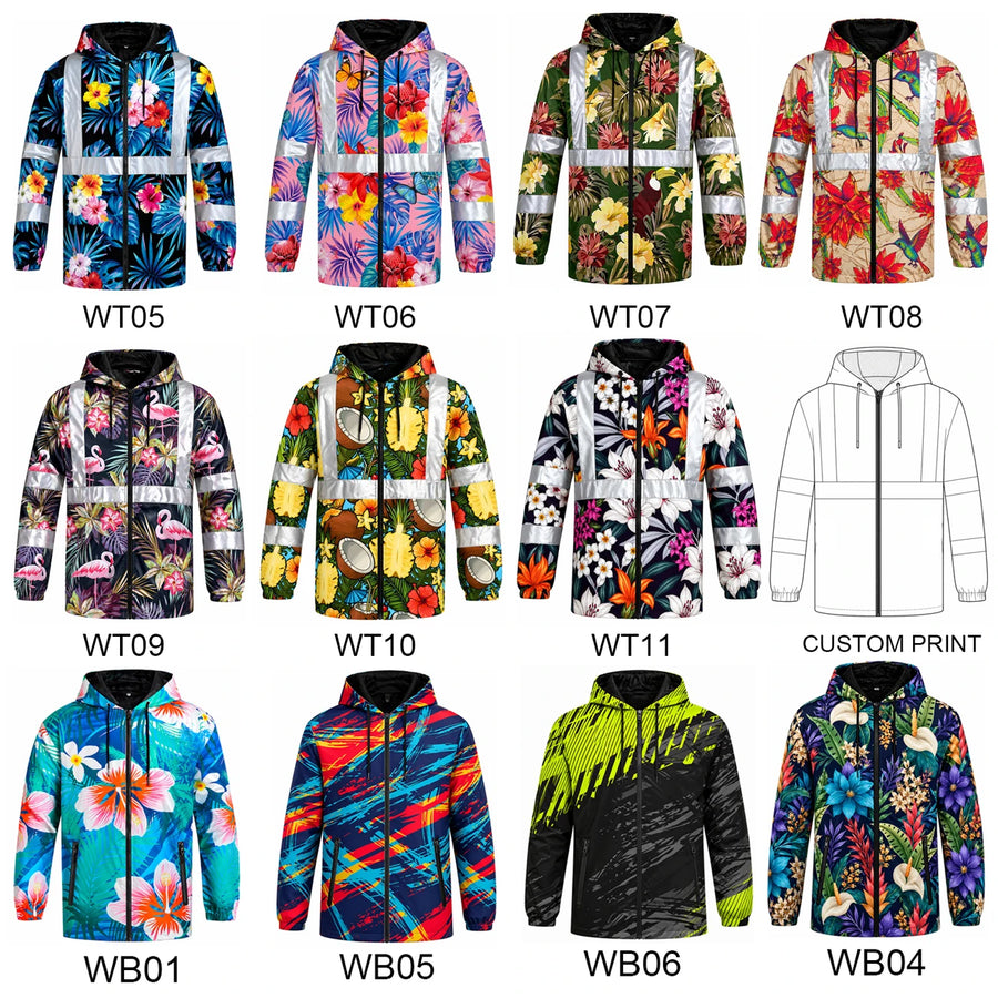 ANSI Class 3 Safety Jacket Custom Logo | Waterproof Hi-Vis Windbreaker