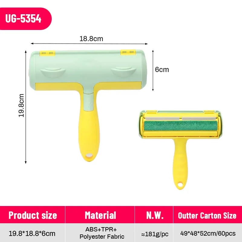 Custom Pet Hair Remover Roller Self-Cleaning ABS Steel | Wholesale Dog Cat Fur Brush OEM