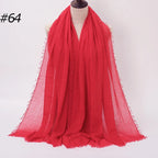 Wholesale Polyester Scarves: 105 Colors, 10-Day Lead, 90x180cm | Spring/Summer Women's Fashion