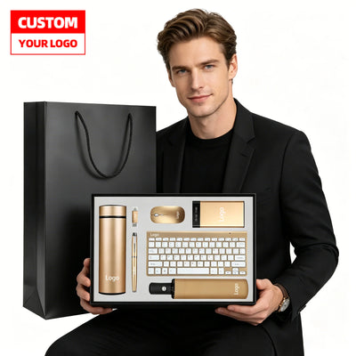 Custom Luxury Stainless Steel Gift Sets 300 MOQ | Silk Screen Logo Corporate