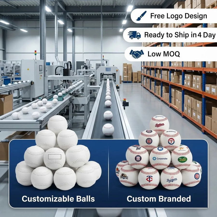 Custom Professional Baseball | Full Grain Leather | Bulk Team Orders