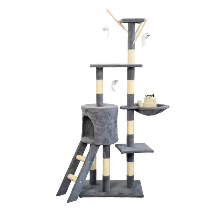 Custom Luxury Cat Tree with Sisal Scratching Posts | MOQ 1 Piece