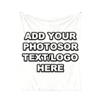 Custom Printed Fleece Blanket with Logo | 1 MOQ Cozy Throw