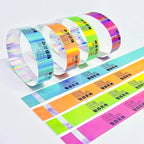 Custom Tyvek Wristbands with QR Code | Bulk MOQ 500