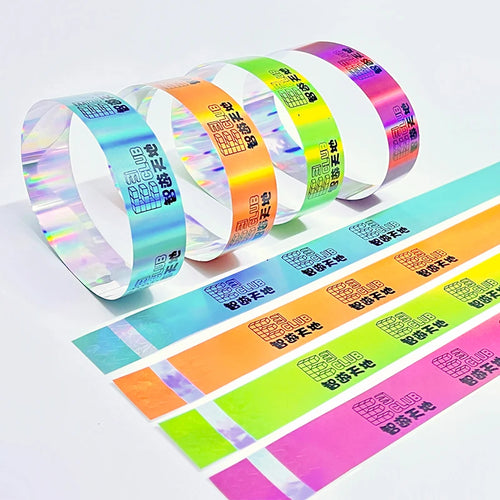 Custom Tyvek Wristbands with QR Code | Bulk MOQ 500