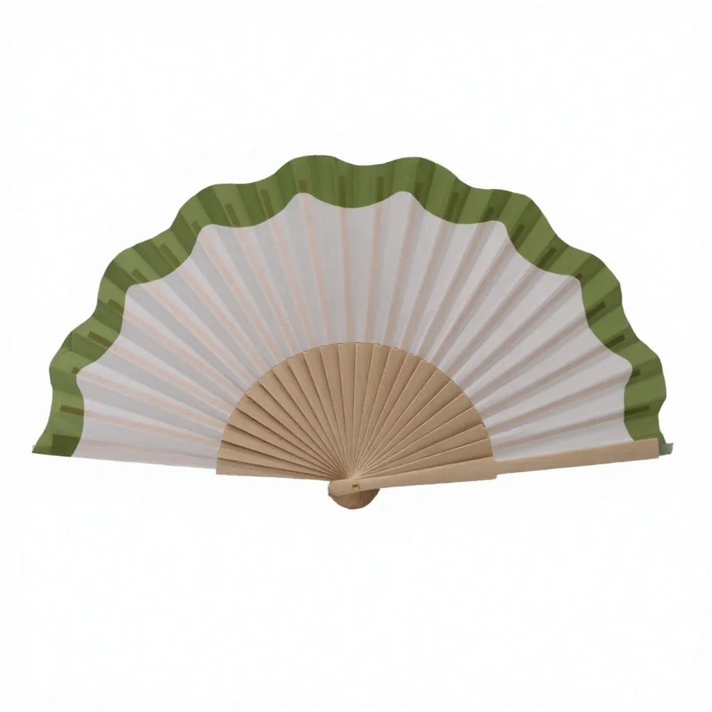 Custom Logo Bamboo Folding Hand Fan for Wedding and Holiday Gifts