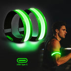 Custom LED Safety Armband with Logo | MOQ 1 pc