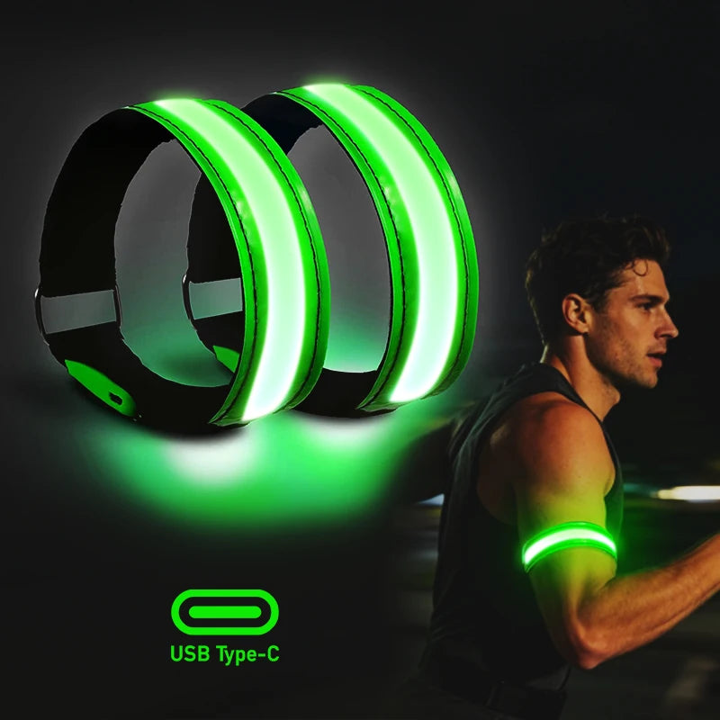 Custom LED Safety Armband with Logo | MOQ 1 pc