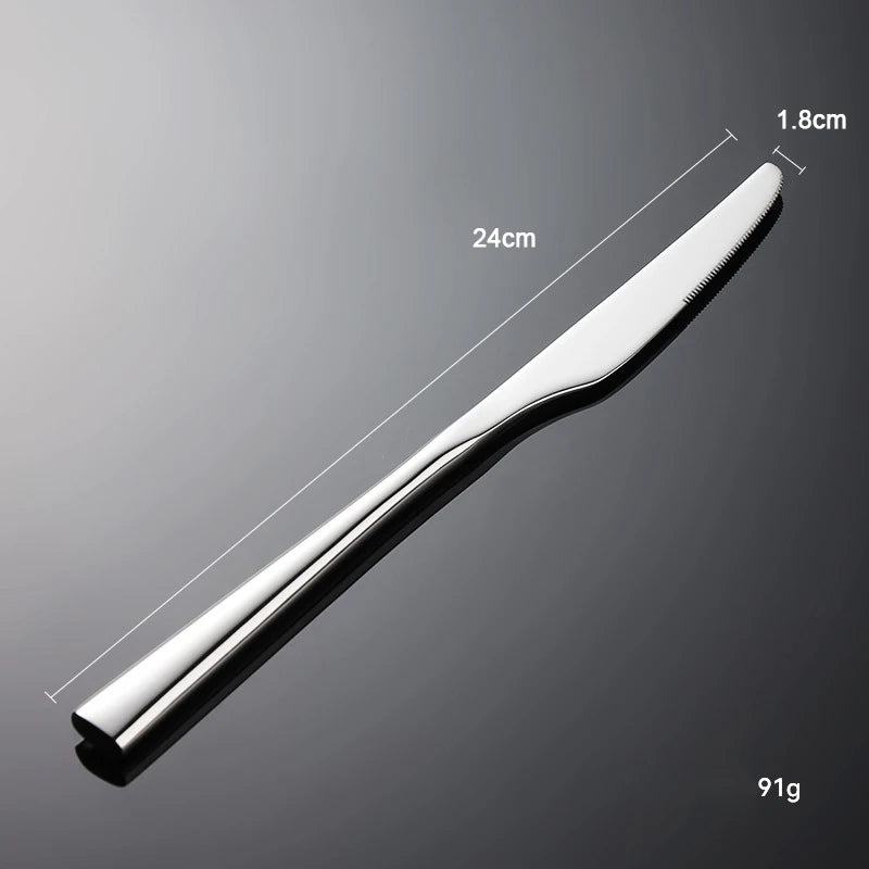 304 Stainless Steel Western Style Cutlery Knife Fork Spoon Hotel Flatware Set |  14 Yrs Factory