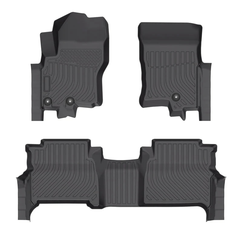 Nissan Frontier Crew Cab 2008-2021 Custom Fit All-Weather TPE Floor Mats