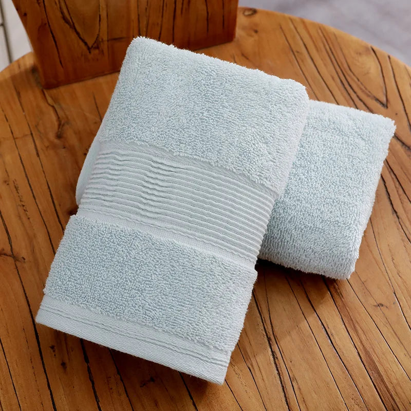 100% Pure Cotton Extra-Thick Face Towel | 120g | OEM Logo | 1 MOQ | Hotel Spa