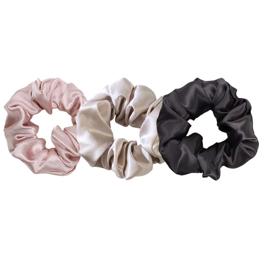 Custom Silk Scrunchies with Logo | Bulk MOQ 2 Pcs