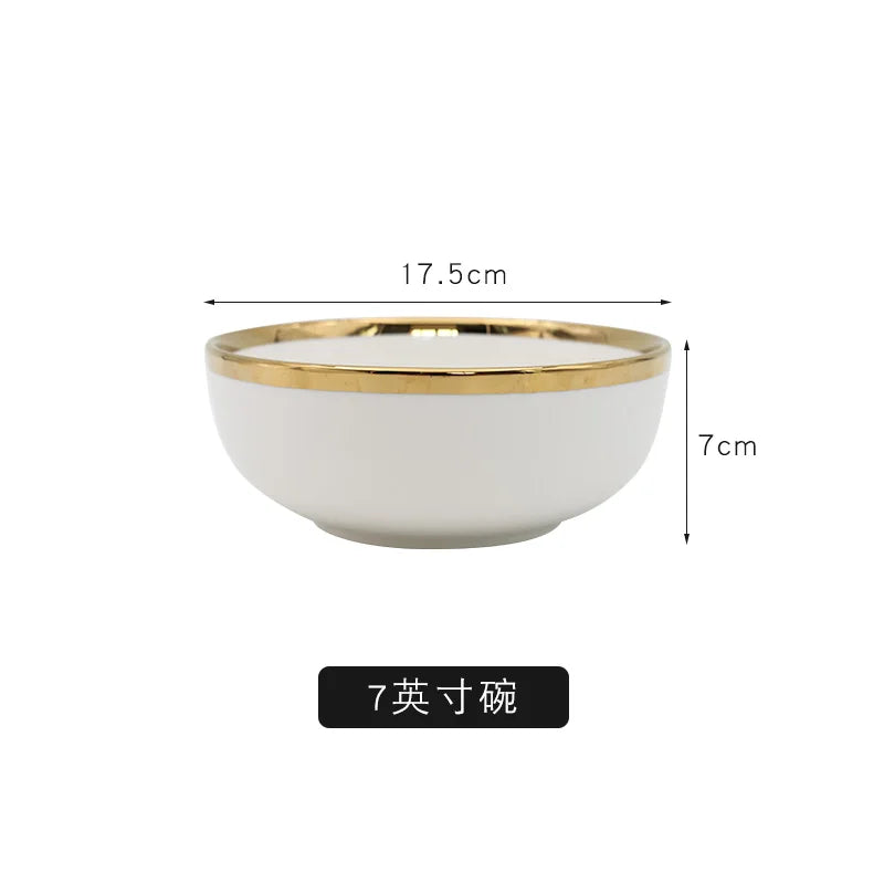 European Gold Rim Dinnerware — FDA/LFGB, 15-Day Lead, Low MOQ