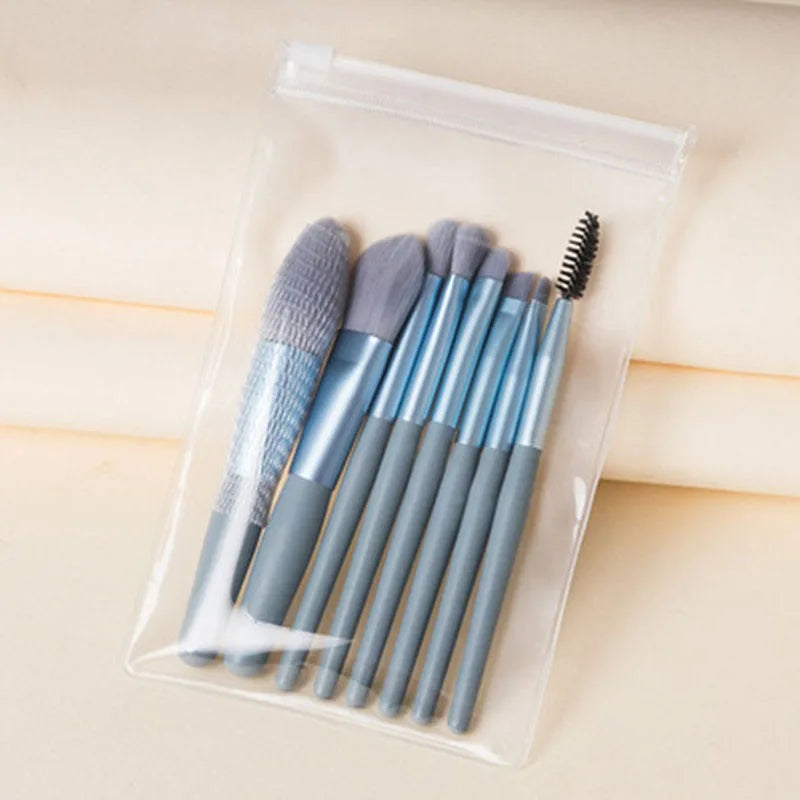 Custom 8-Piece Makeup Brush Set with Logo | 3,000 MOQ