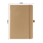 A5 PU Leather Notebook with Elastic Band and Pen Holder for Office, Meetings and Custom Logo