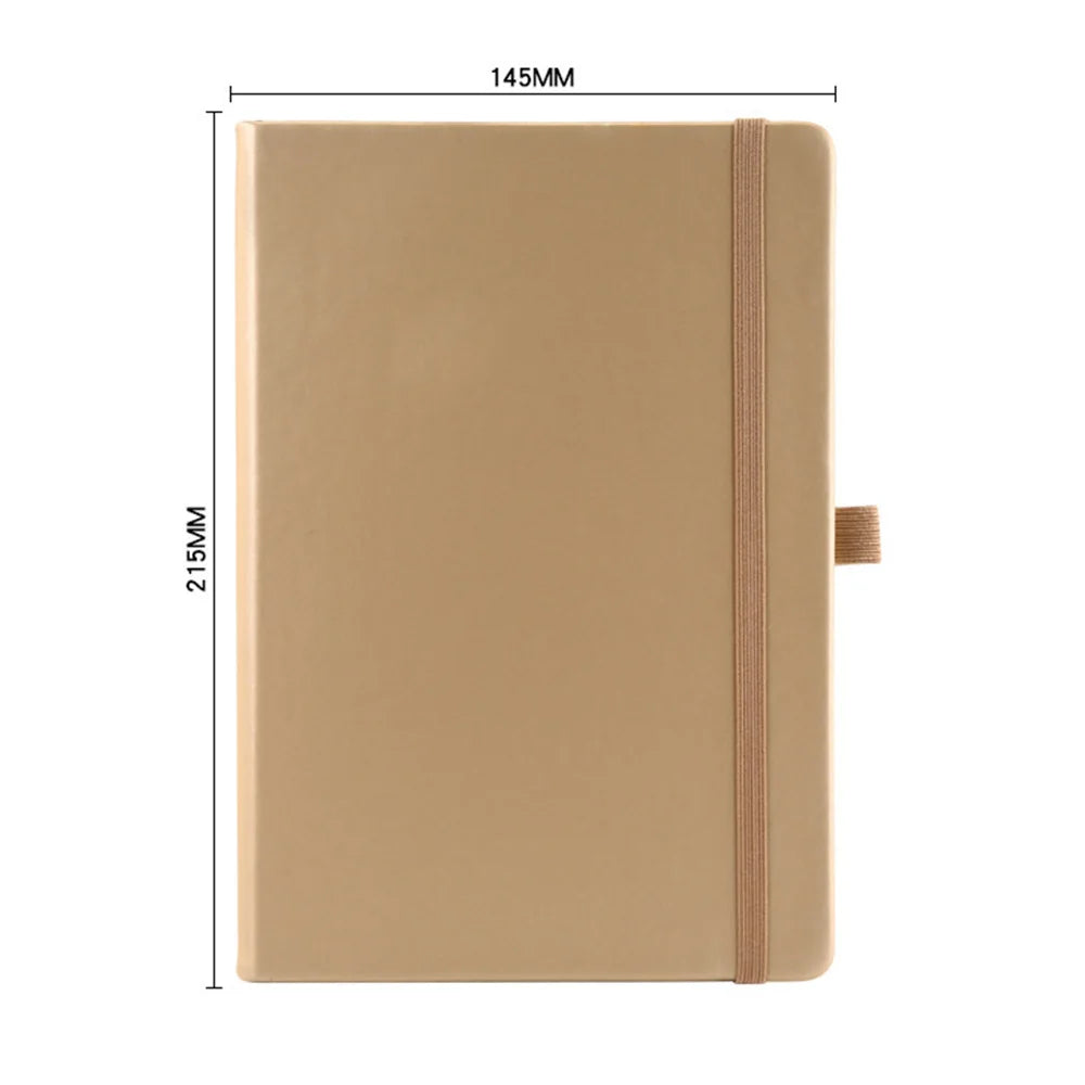 A5 PU Leather Notebook with Elastic Band and Pen Holder for Office, Meetings and Custom Logo