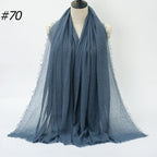 Wholesale Polyester Scarves: 105 Colors, 10-Day Lead, 90x180cm | Spring/Summer Women's Fashion