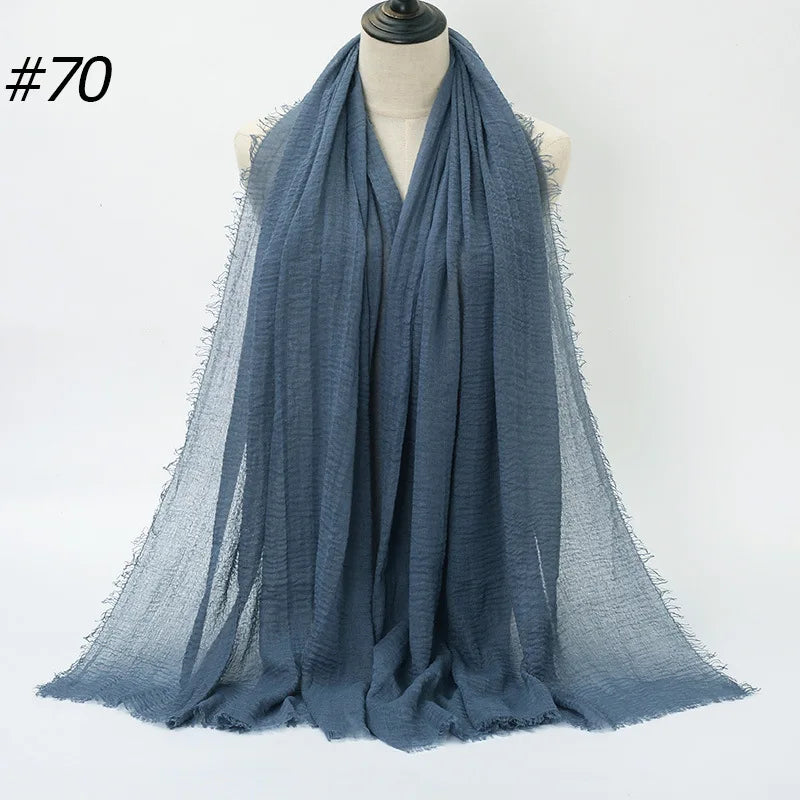 Wholesale Polyester Scarves: 105 Colors, 10-Day Lead, 90x180cm | Spring/Summer Women's Fashion