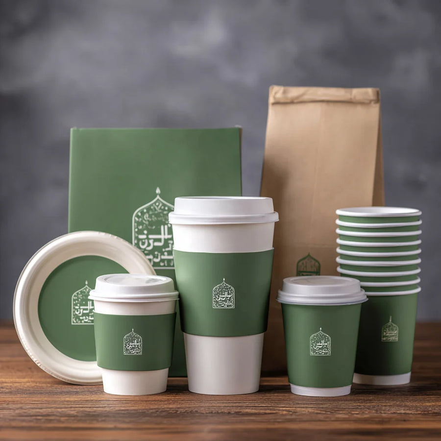 FDA Certified Kraft Cup Sleeves | Double Wall | Custom Logo | 2000pc MOQ