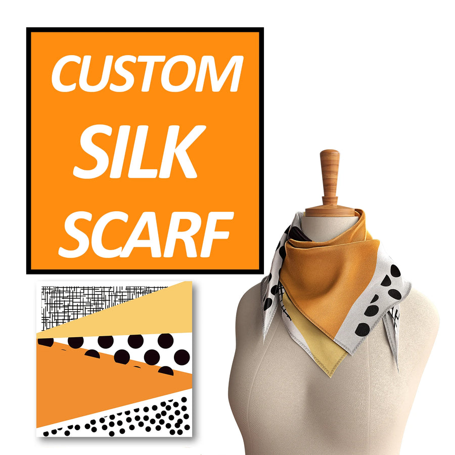 Custom 100% Silk Scarves: 10 MOQ, 7-Day Lead, Digital Print | Luxury Square Shawls for Gifts & Fashion