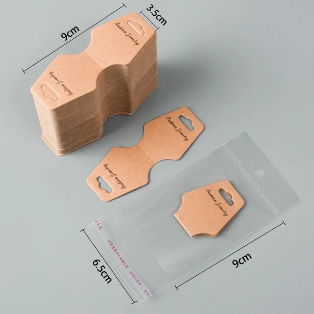 Custom Jewelry Display Cards with Embossing | MOQ 100 | 7-Day Lead Time