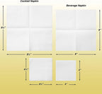 Custom Black Cocktail Napkins — FSC Certified, 500 Pcs MOQ, Wholesale