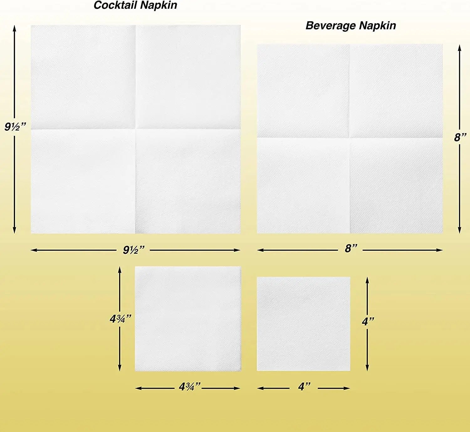 Custom Black Cocktail Napkins — FSC Certified, 500 Pcs MOQ, Wholesale