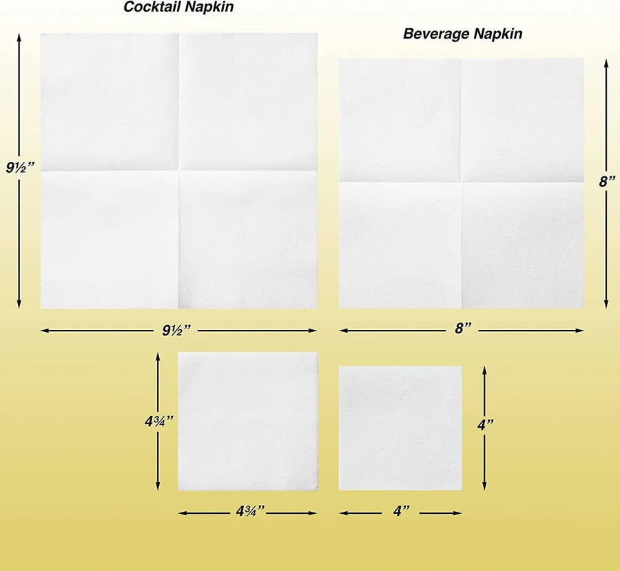 Custom Black Cocktail Napkins — FSC Certified, 500 Pcs MOQ, Wholesale
