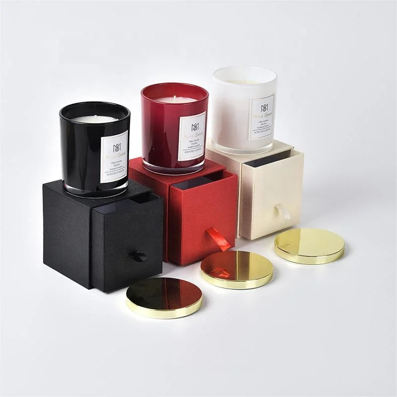 Custom Scented Soy Candles in Gift Box | 500 MOC Logo Options