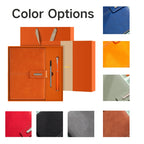 Premium Corporate Gift Set | PU Leather Notebook + Tumbler | 100 MOQ