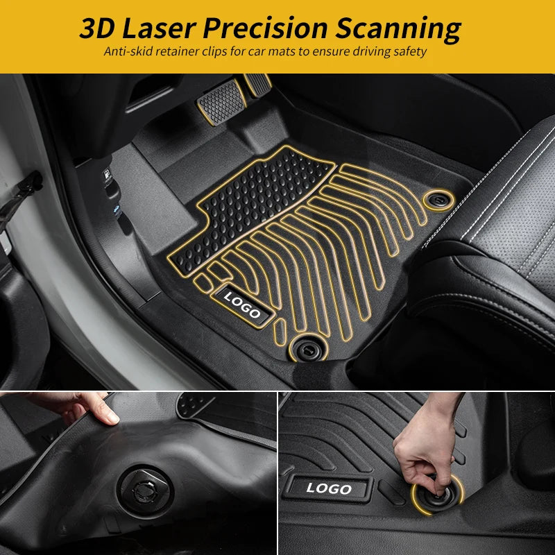 Custom Fit All Weather 3D TPE Floor Mats for Suzuki Dzire