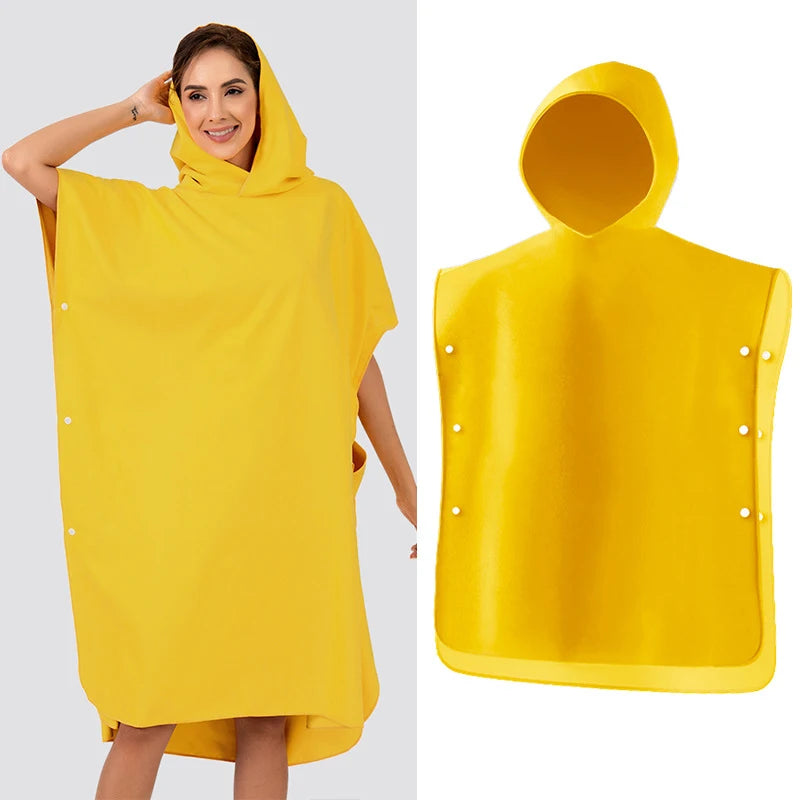 Custom Synthetic Anti-Odor Beach Changing Robe Poncho
