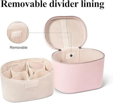 PU Leather Travel Makeup Bag | Custom Logo | 50 MOQ | Double Zipper