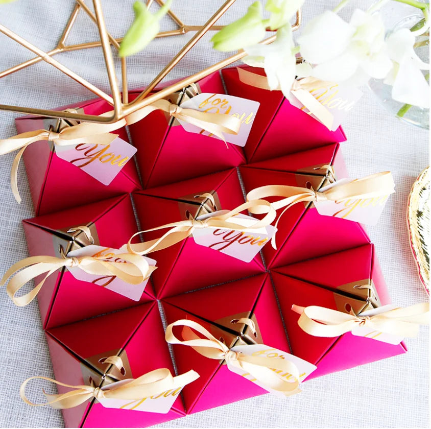 Triangle Favor Boxes | Wedding Favors | MOQ 50