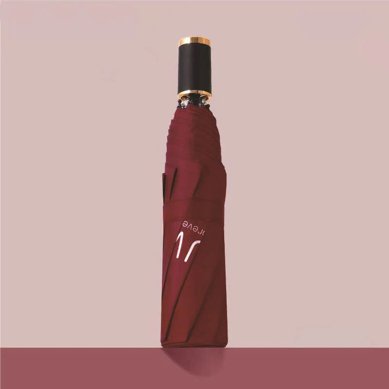 Custom 190T Pongee Umbrella with Logo | 100 MOQ Fully Automatic