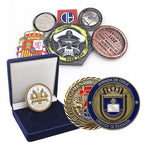 Custom 3D Enamel Challenge Coin 10pcs MOQ | Zinc Alloy, Double-Sided, Gold/Antique Plating for Military