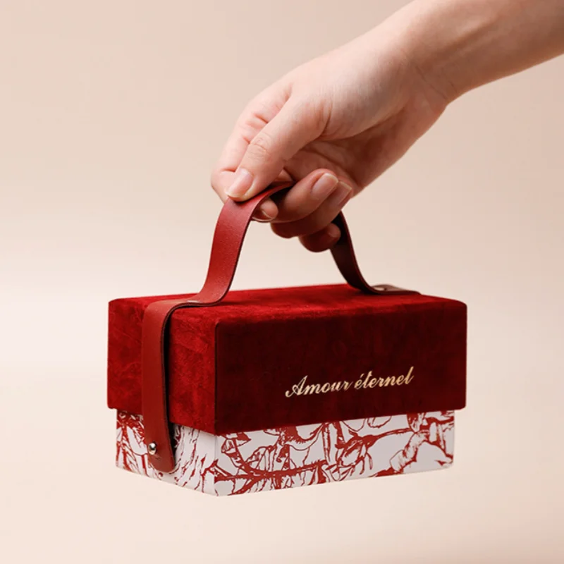 Custom Gift Boxes with Handle | Bulk MOQ 100 pcs
