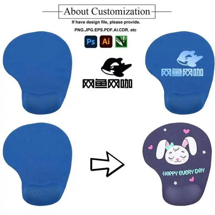 Premium Custom Branded Office Gift Set - Wireless Rechargeable Mouse & Mouse Pad Combo