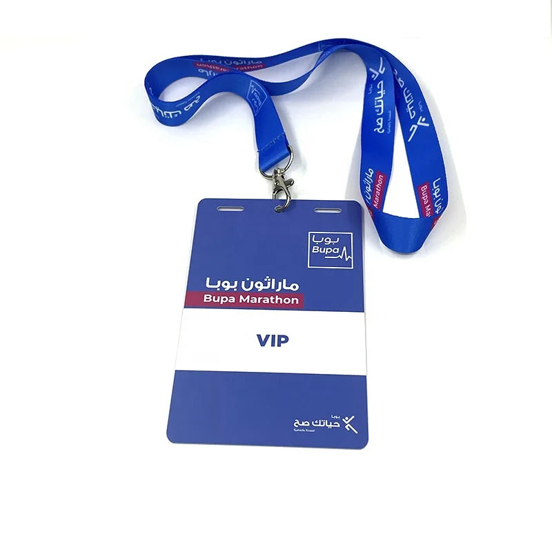 Custom PVC Event Badge 100pcs MOQ | Gold Foil, QR Code, Hologram | Staff ID & VIP Passes