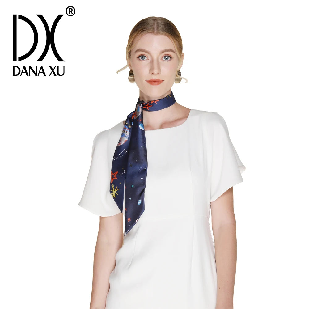 Custom 100% Silk Scarves Digital Printing | 20 MOQ Oeko-Tex Certified Corporate Gifts