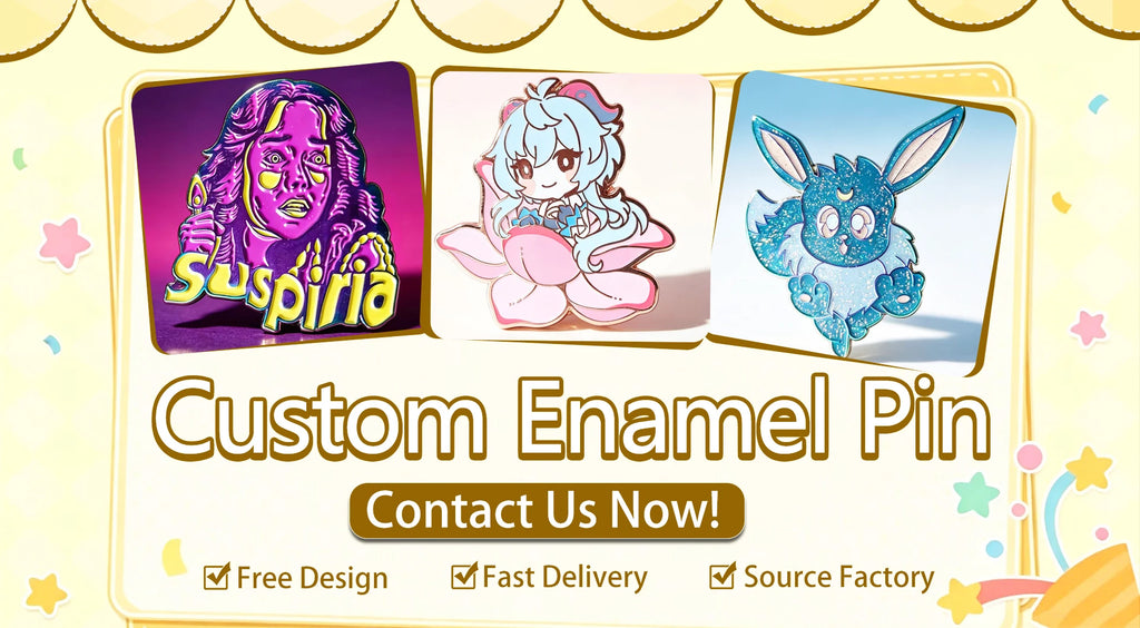 Custom Hard Enamel Pins with Logo | Metal Lapel Pin Maker MOQ 20