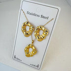 Custom 18K Gold Plated Stainless Steel Jewelry Set | MOQ 2