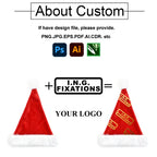 Custom Christmas Santa Hats with Logo Wholesale | MOQ 100