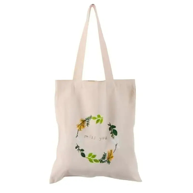Custom Recycled Cotton Tote Bag – Eco-Friendly Promotional Shopping Bags With Logo Printing