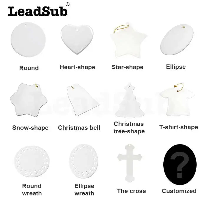 Custom Ceramic Ornaments | 200 MOQ | 7-Day Lead Time