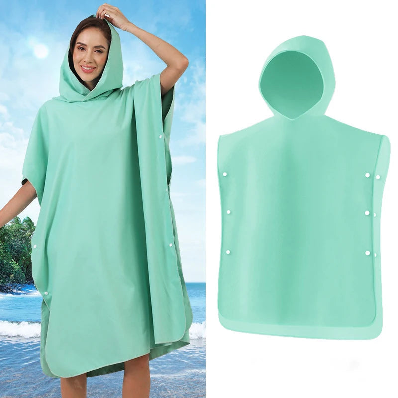 Custom Synthetic Anti-Odor Beach Changing Robe Poncho