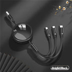Custom Multi-Connector Charging Cable with Printed Logo Disc