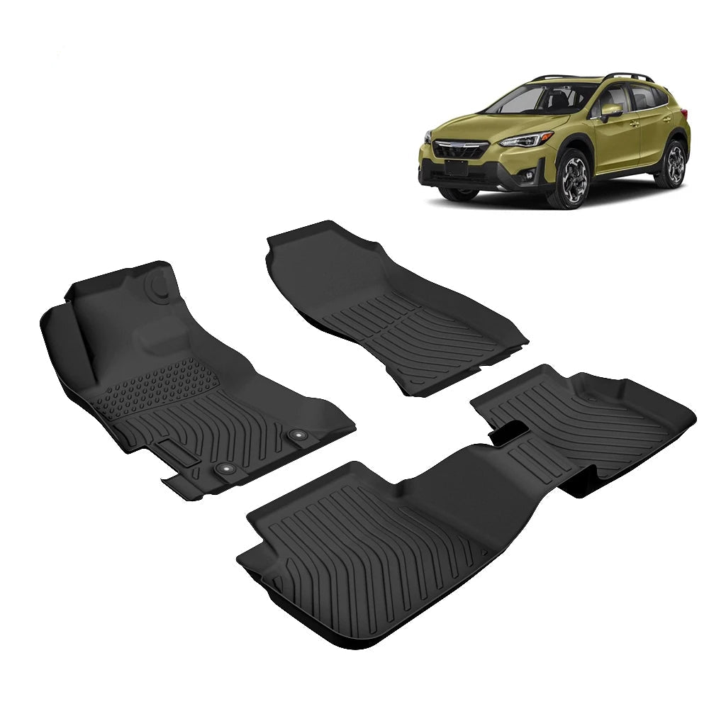 Waterproof Custom Fit TPE Floor Mats for Subaru XV Crosstrek 2018-2023